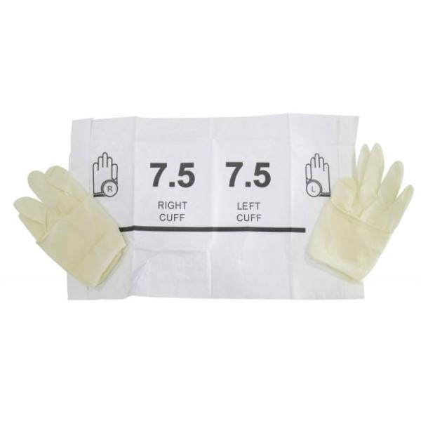 GANTS DE CHIRURGIE EN LATEX 7,0 - 7,5, 8 NON POUDREE