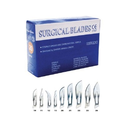 LAMES BISTOURI STERILE  BLEU 15 (MEDICALEX) BTE/100