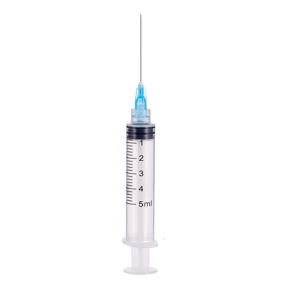 SERINGUES 5 CC 21G  LUER LOCK BTE/100