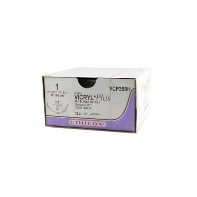 VICRYL 0 CR 1/2 (26MM OU 36MM) 75CM BTE/36