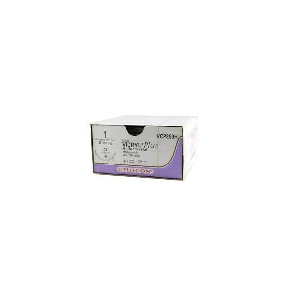 VICRYL 0 CR 1/2 (26MM OU 36MM) 75CM BTE/36