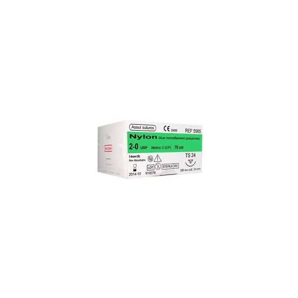 NYLON 3/0 CT 3/8 26MM 75CM