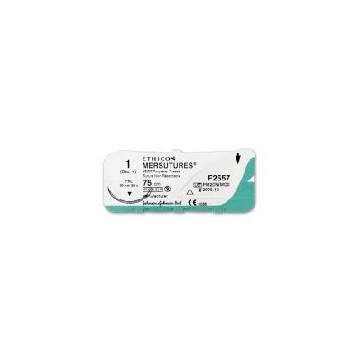 MERSUTURE (POLYSTERE) 0 CR VERT 1/2 26MM 75CM