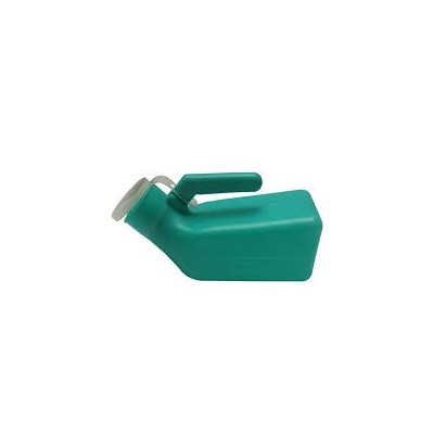 URINAL PLASTTIQUE HOMME 1L VERT A/COUV.