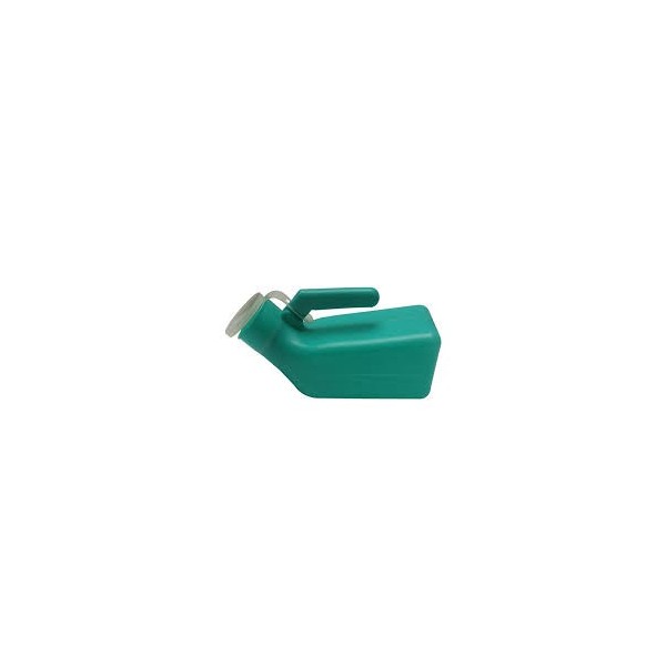 URINAL PLASTTIQUE HOMME 1L VERT A/COUV.