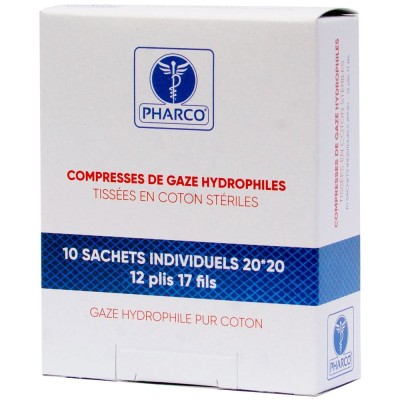 COMPRESSES STERILES 40x40cm Boite de 10